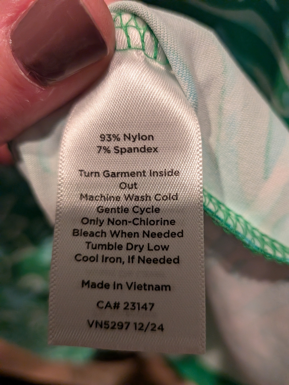 Talbots Green and White Floral Midi Dress - Picture 5 of 6